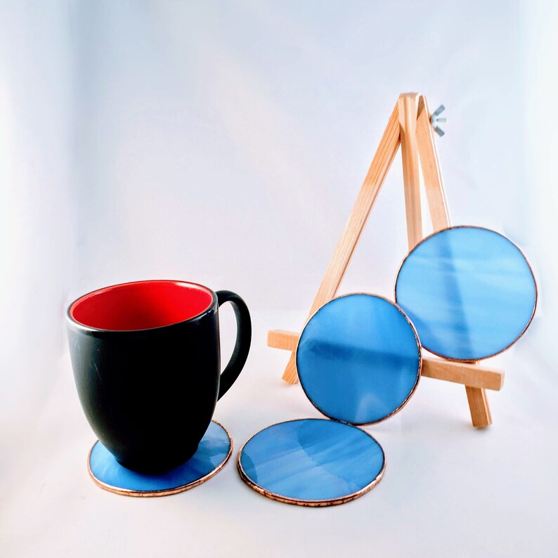 Glass coasters set set of 4 coasters round coasters drink Etsy