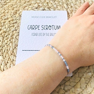 Suyi Gift Morse Code Bracelet For Best Friend 925 Sterling Silver Beads