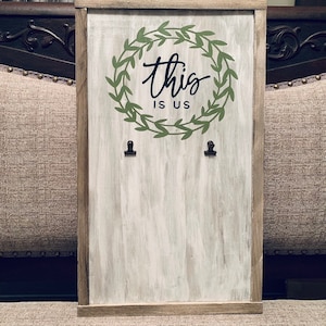 This is us sign and photo frame