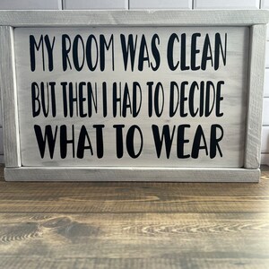 Teen bedroom decor - bedroom decor - girls room decor - wood signs - funny bedroom sign - boys room image 5