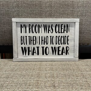 Teen bedroom decor - bedroom decor - girls room decor - wood signs - funny bedroom sign - boys room image 7