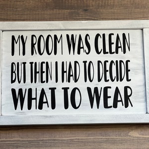Teen bedroom decor - bedroom decor - girls room decor - wood signs - funny bedroom sign - boys room image 3