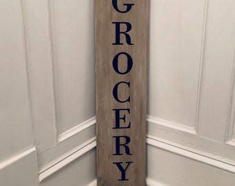 Kitchen sign - Grocery wood sign