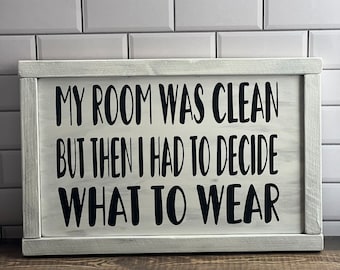 Teen bedroom decor - bedroom decor - girls room decor - wood signs - funny bedroom sign - boys room