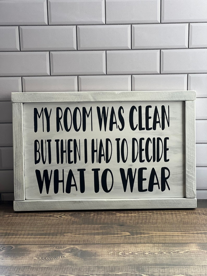 Teen bedroom decor - bedroom decor - girls room decor - wood signs - funny bedroom sign - boys room image 1