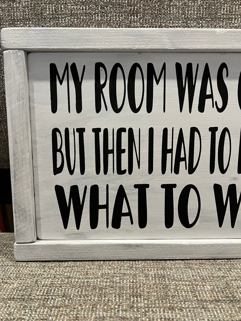 Teen bedroom decor - bedroom decor - girls room decor - wood signs - funny bedroom sign - boys room image 8