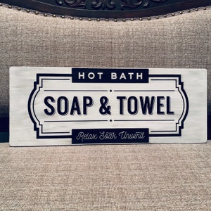 Bathroom decor - bathroom signs - bathroom wall decor