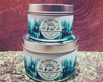 Bougie de soja à la citronnelle – Bougie d'extérieur parfumée au pin