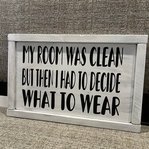 Teen bedroom decor - bedroom decor - girls room decor - wood signs - funny bedroom sign - boys room image 10