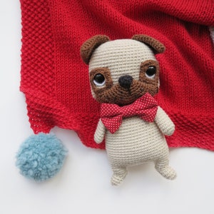 Pug Crochet Pattern, Crochet Dog Pattern, Amigurumi Dog Pattern, Animal Crochet Pattern, Crochet Patterns Amigurumi, Plushie Pattern