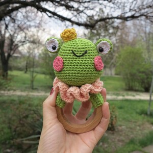Crochet Pattern Frog Baby Rattle, Amigurumi Teether Pattern, Crochet ...