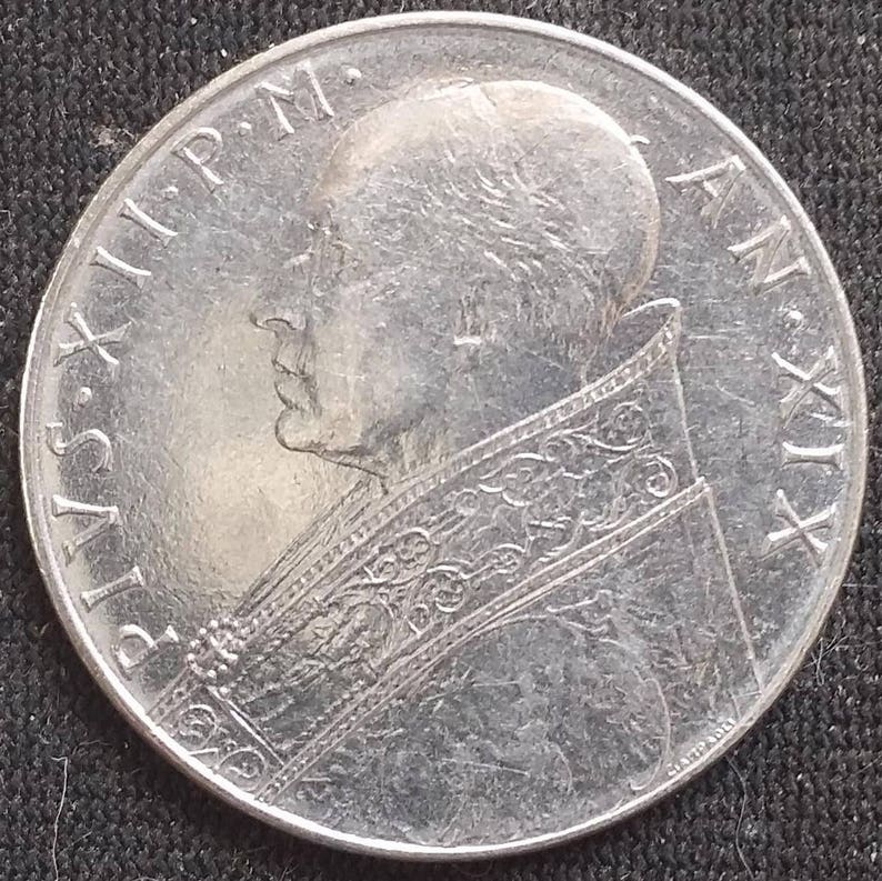 Coin 100 lire 1957 Citta del Vaticano Etsy Coin 100 lire 1957 Citta del Vaticano Etsy