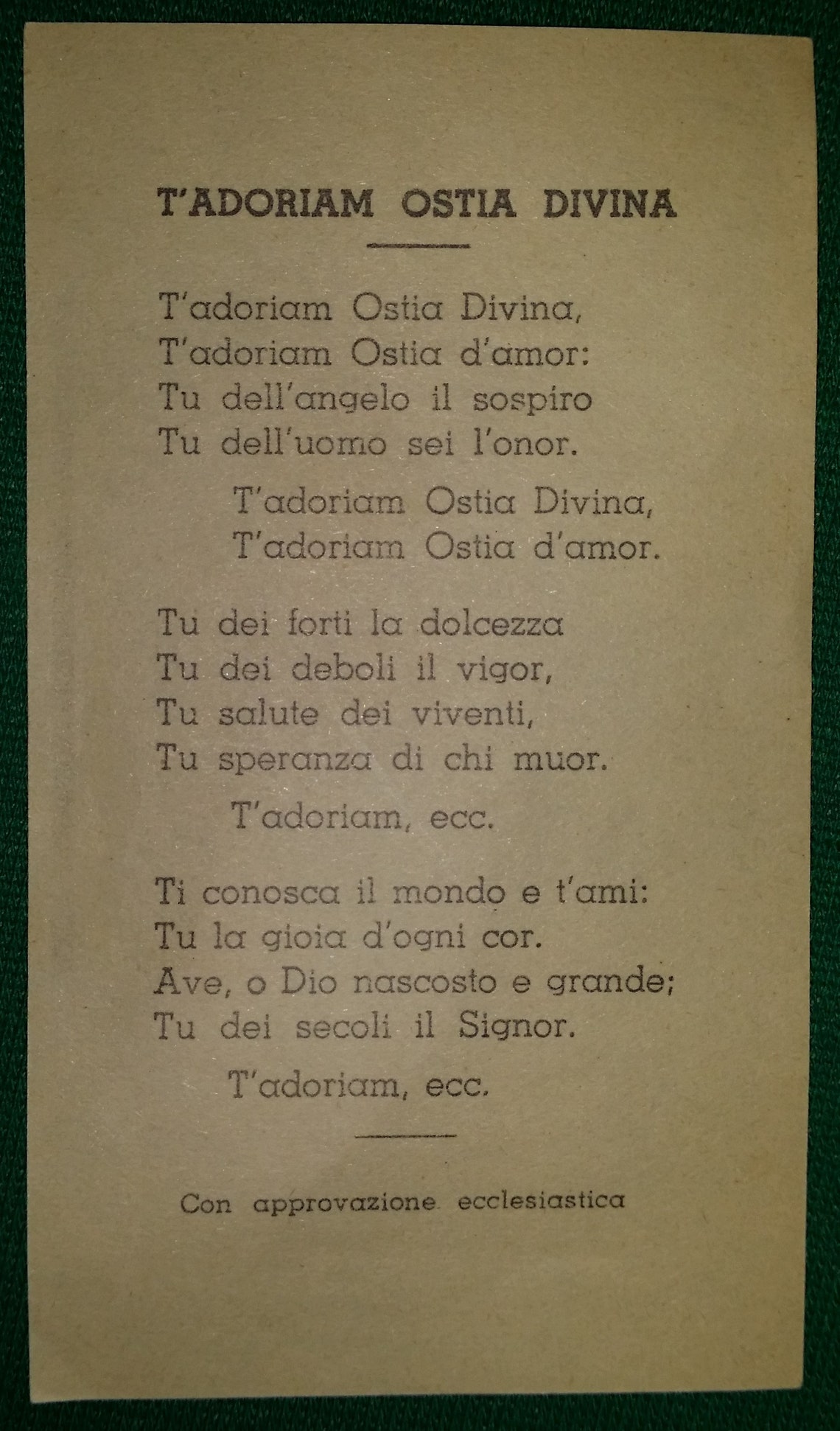 T Adoriam Ostia Divina Testo Pdf