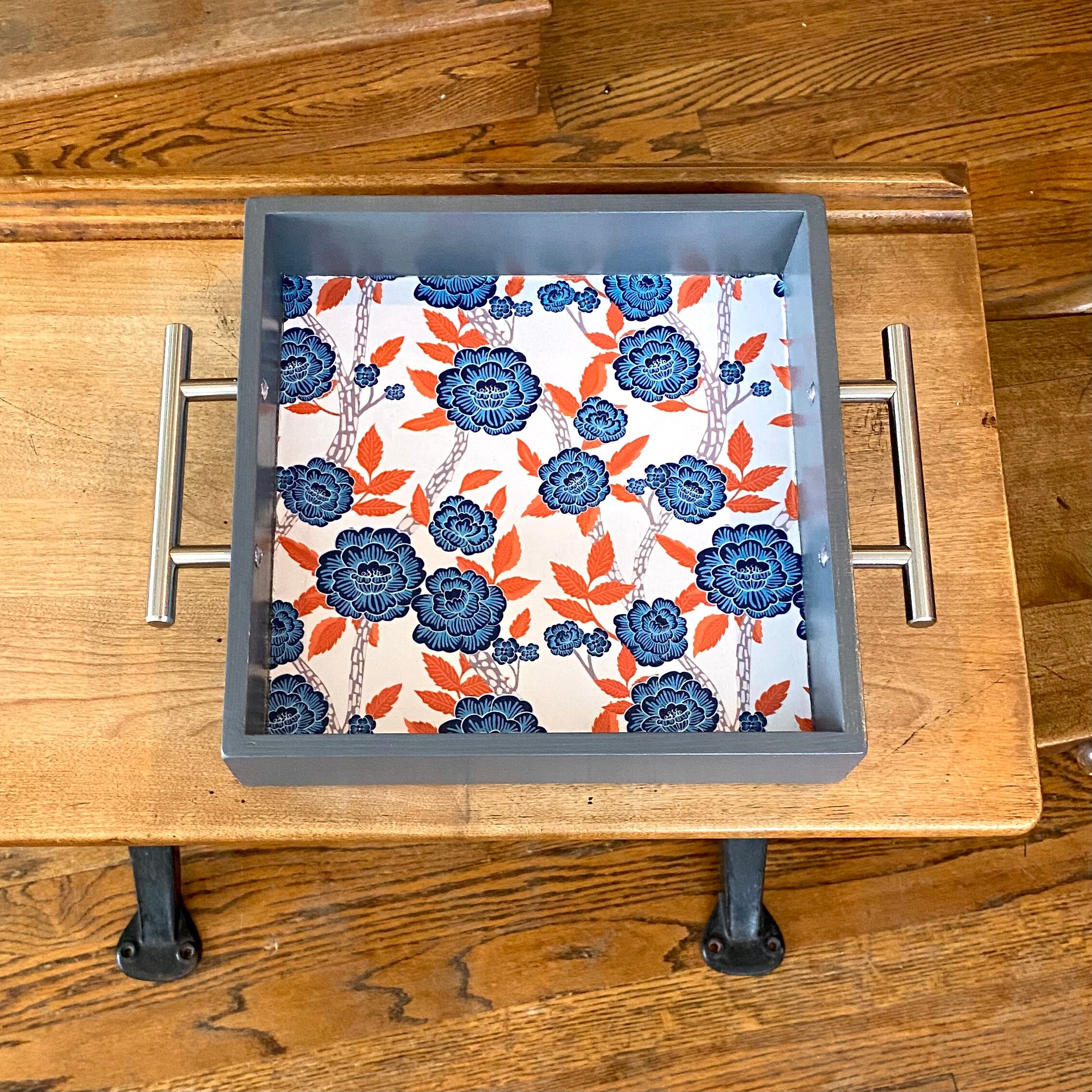 Decorative Wooden Tray With Handles Etsy UK