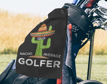 Funny Golf Bag Towels | Fun Golfing Buddies Gag Joke Gifts | Golfer Humor Presents