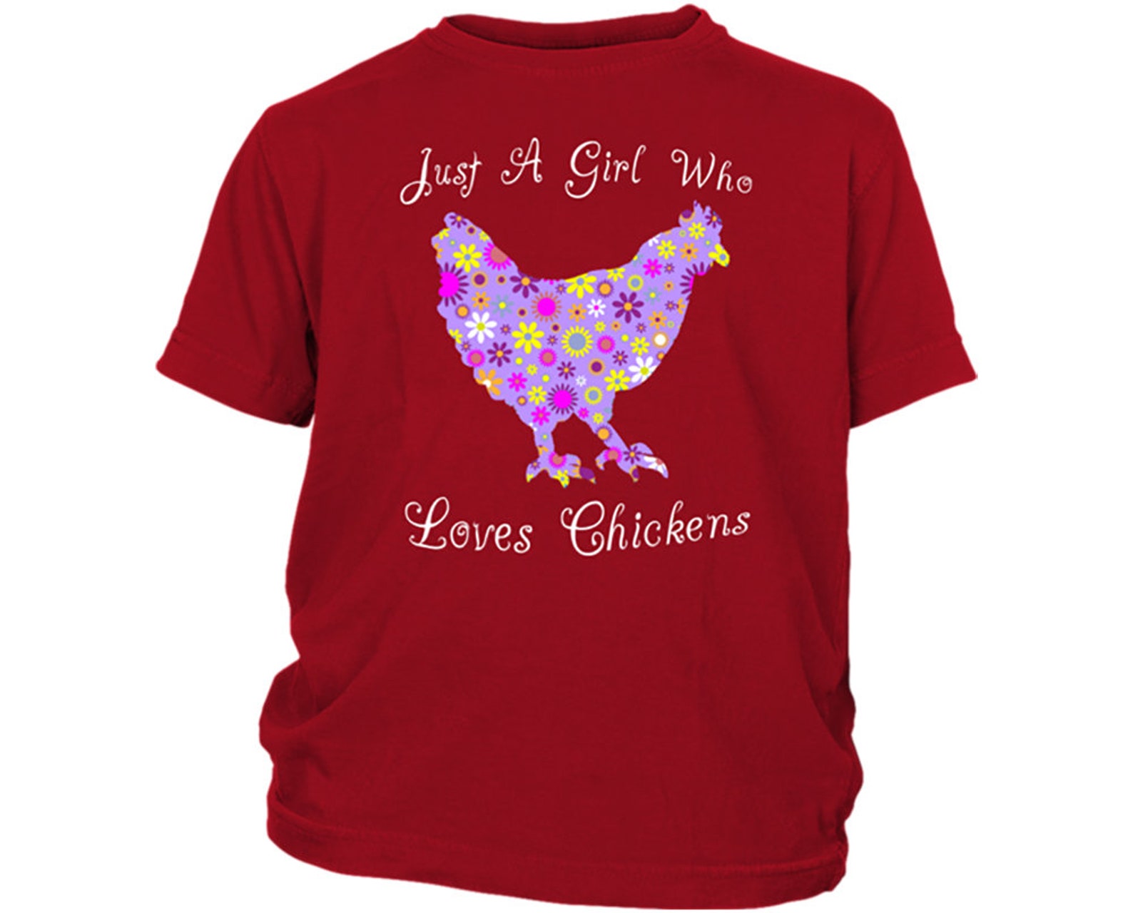 Chicken Gift Shirts for Girls Cute Kids Chicken Farm Animal Etsy