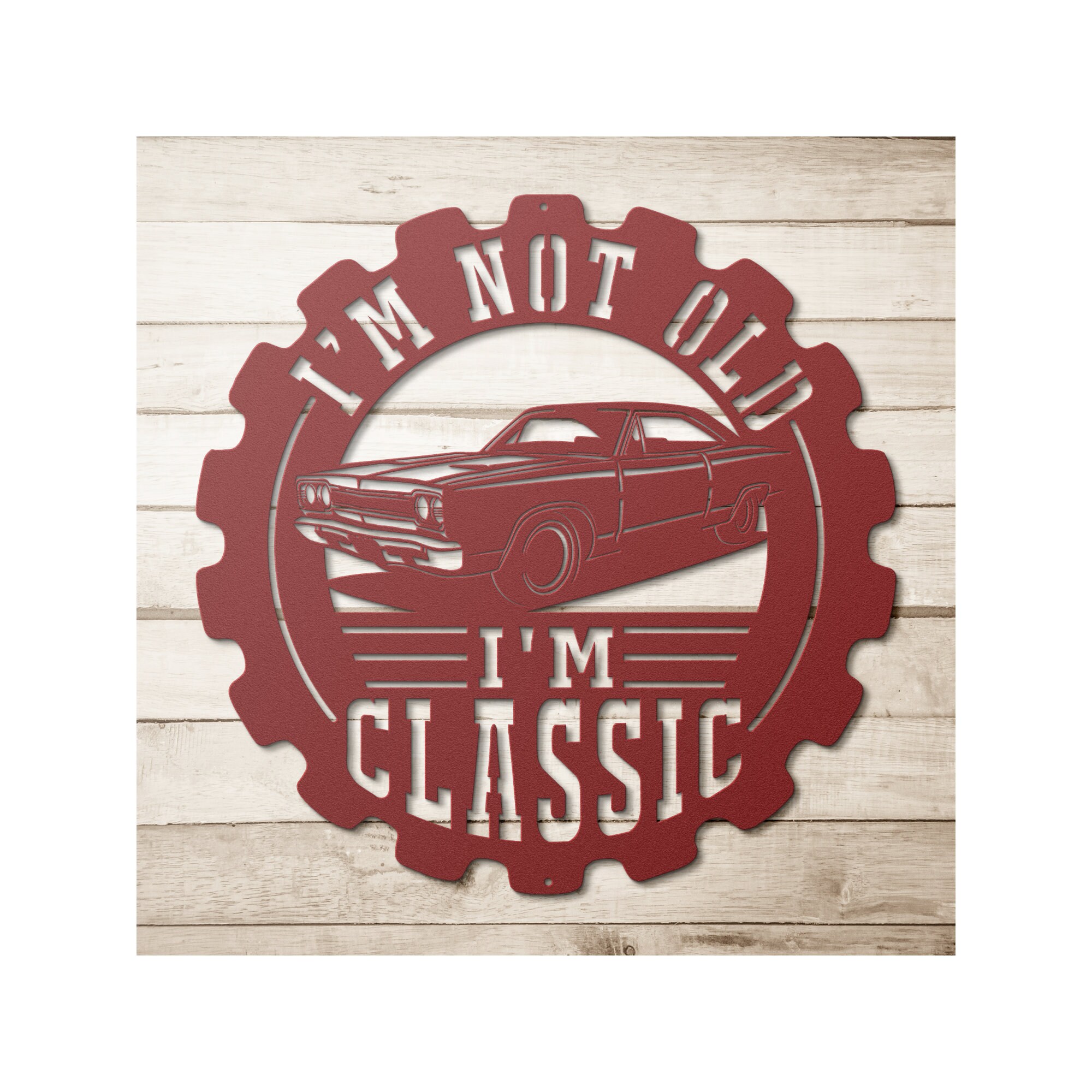 Classic Car Metal Sign Car Metal Wall Art Decor Funny - Etsy