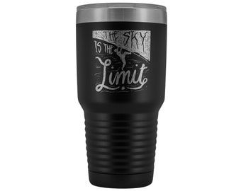 Rock Climbing Tumbler | 'The Sky Is The Limit' Outdoor Adventure Gift