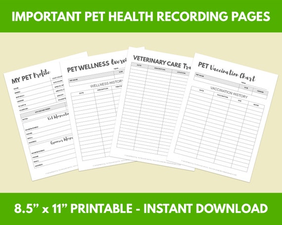Printable Dog Vaccination Chart