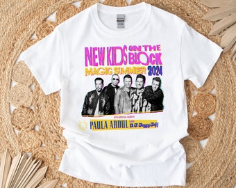 New Kids On The Block THE MAGIC SUMMER 2024 Tour T-shirt, New Kids on the Block The Magic Summer Tour 2024 90s Shirt Unisex Full Size