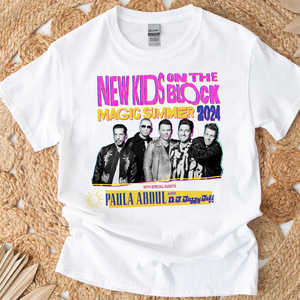 New Kids On The Block THE MAGIC SUMMER 2024 Tour T-shirt, New Kids on the Block The Magic Summer Tour 2024 90s Shirt Unisex Full Size