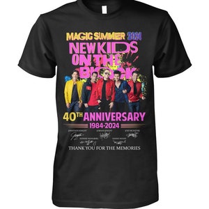 Magic Summer 2024 New Kids On The Block 40th Anniversary 1984 – 2024 Thank You For The Memories T-Shirt, NKOTB T-shirt Unisex