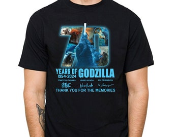 70 Years Of 1954 – 2024 Godzilla Thank You For The Memories T-shirt, Godzilla King Of The Monsters Movie Shirt Unisex Full Size
