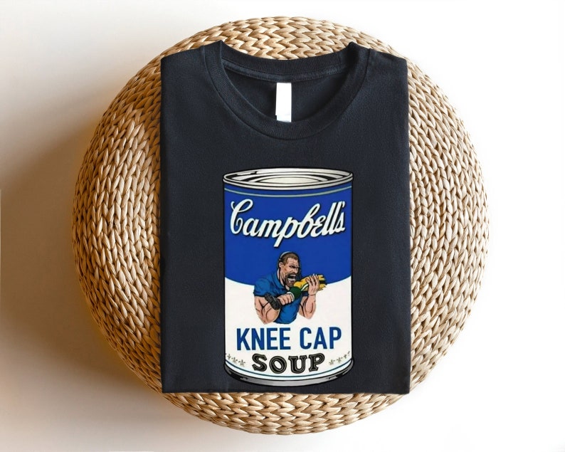 Campbell's Kneecap Soup Graphic Tshirt, Detroit Lions Dan Campbell's