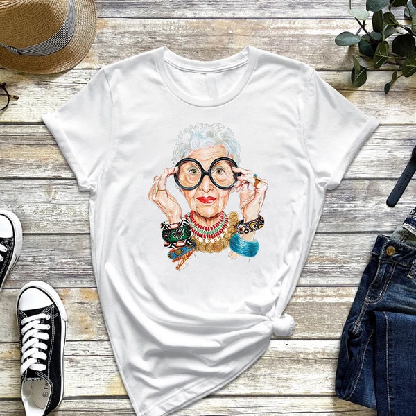 RIP Iris Apfel, Iris Apfel Fan Gift, Iris Apfel is Ultimately A Form of Self Expression That S Why I Love Trying Out New Things 73 T-Shirt