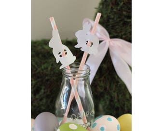 Bunny Straws, Rabbit Straws || 12 Straws