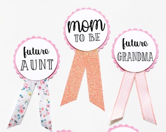 Mom to be badge | Etsy