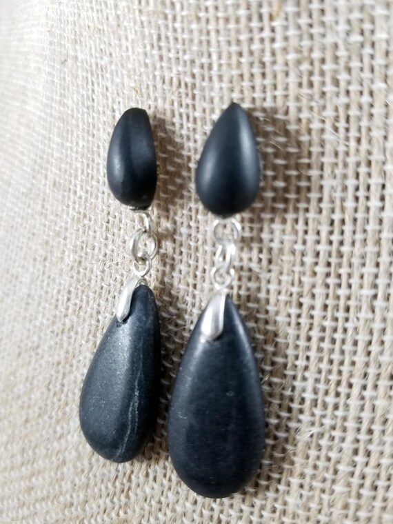 Onyx Amber Larimar Mother of Pearl Earrings healing crystal Hanging Earrings gifts for her handmade earrings multistone earrings