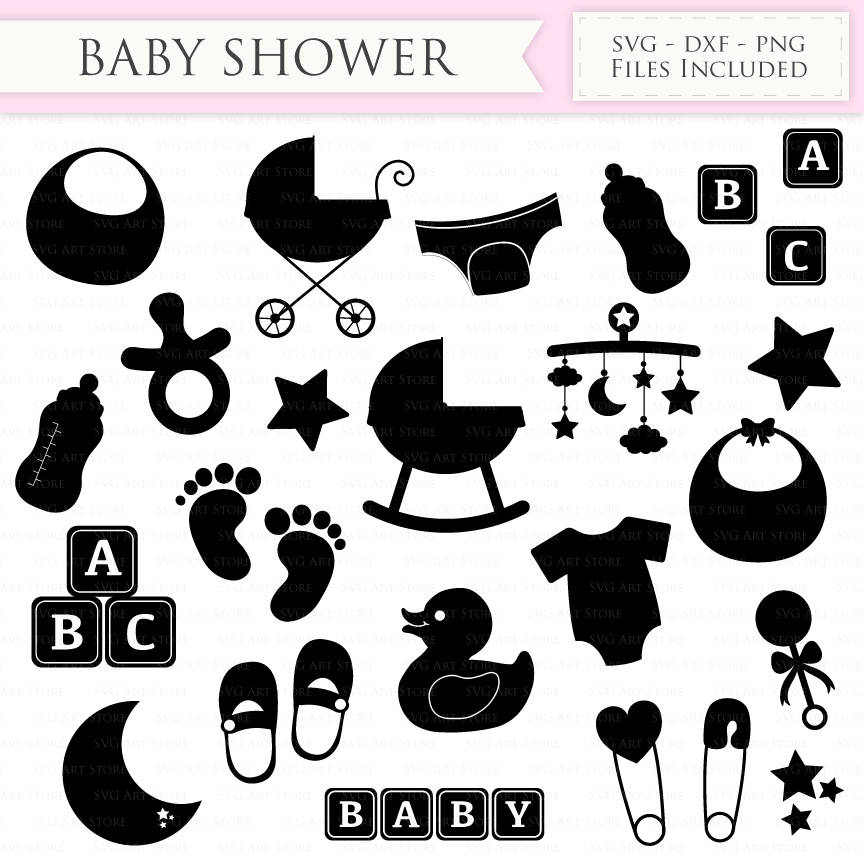 Download Baby Shower SVG Files New baby svg cutting files Cricut ...