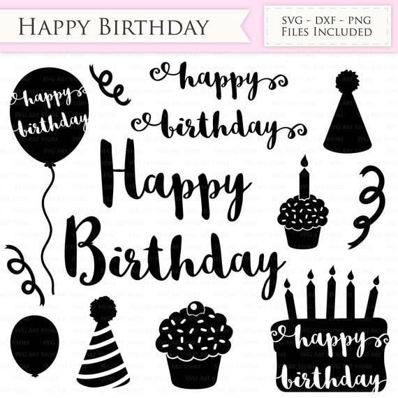 Download Happy Birthday SVG Files Birthday hat party balloon ...