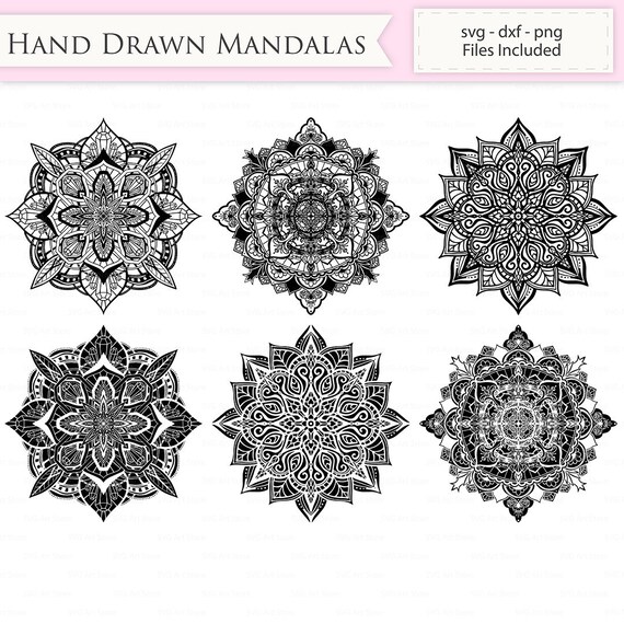 Download Free Hand Drawn Mandalas Svg Files Mandala Cut Files For Cricut Etsy SVG Cut Files