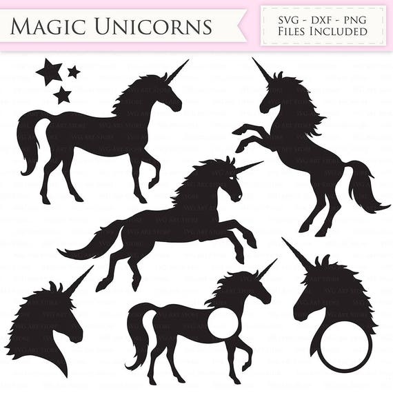 Download Magic Unicorns Svg Files Jumping Unicorns Unicorn Head Etsy