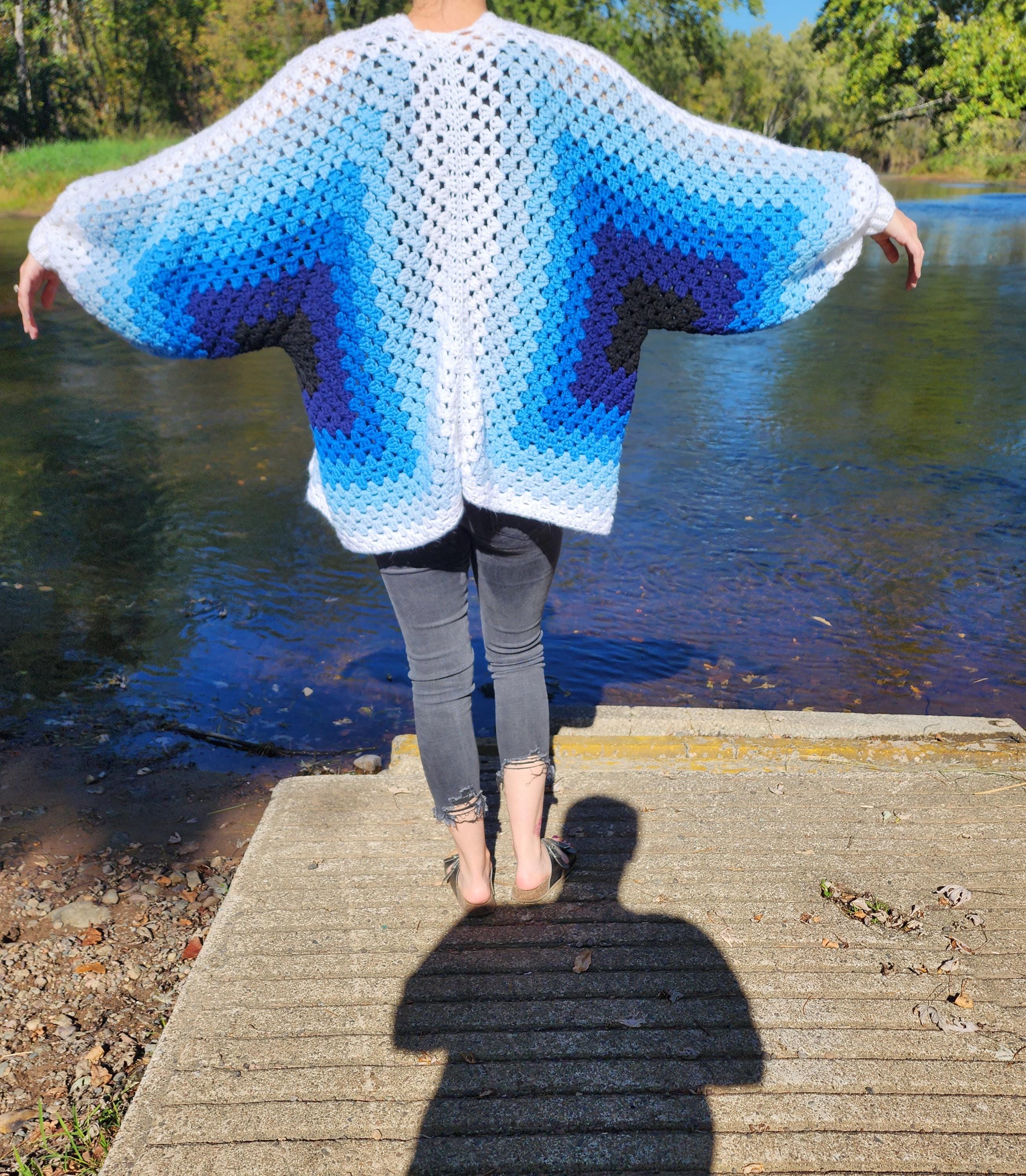 Custom Oversized Crochet Granny Hexagon Cardigan - Etsy