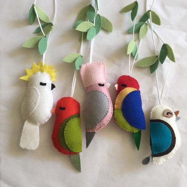 Play Gym Toys, Australian Birds, Australian Bird Door Hanger, Bird Wallhanging