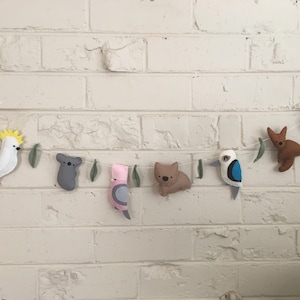 Australische Tiergirlande, australische Tier Wandbehang, Baby-Dusche-Geschenk, Australiana