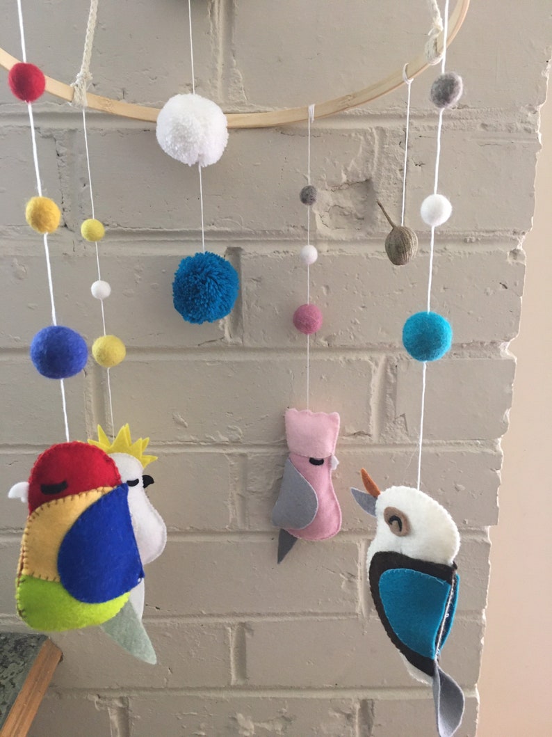 Australian Bird Mobile Australiana Australian Baby Baby Etsy
