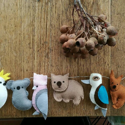 NEW Australian Animal Garland Australiana Baby Shower Gift Etsy Australia