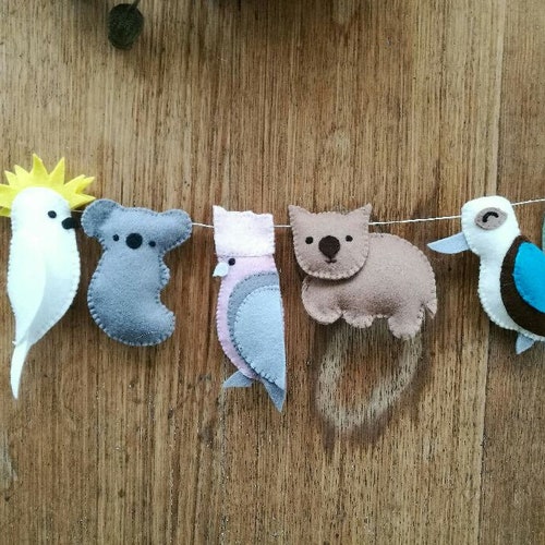 Australian Animal Garland Australian Nursery Baby Shower Etsy Australia