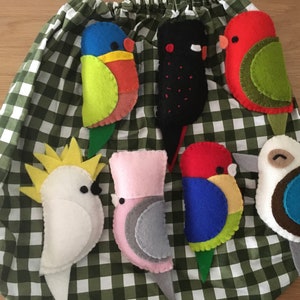 Jouets pour oiseaux australiens, Bird Buddies, Australiana