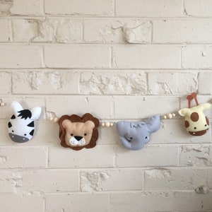 35% OFF Safari Garland, Safari Wallhanging, Jungle Animal Wallhanging, Animal Garland