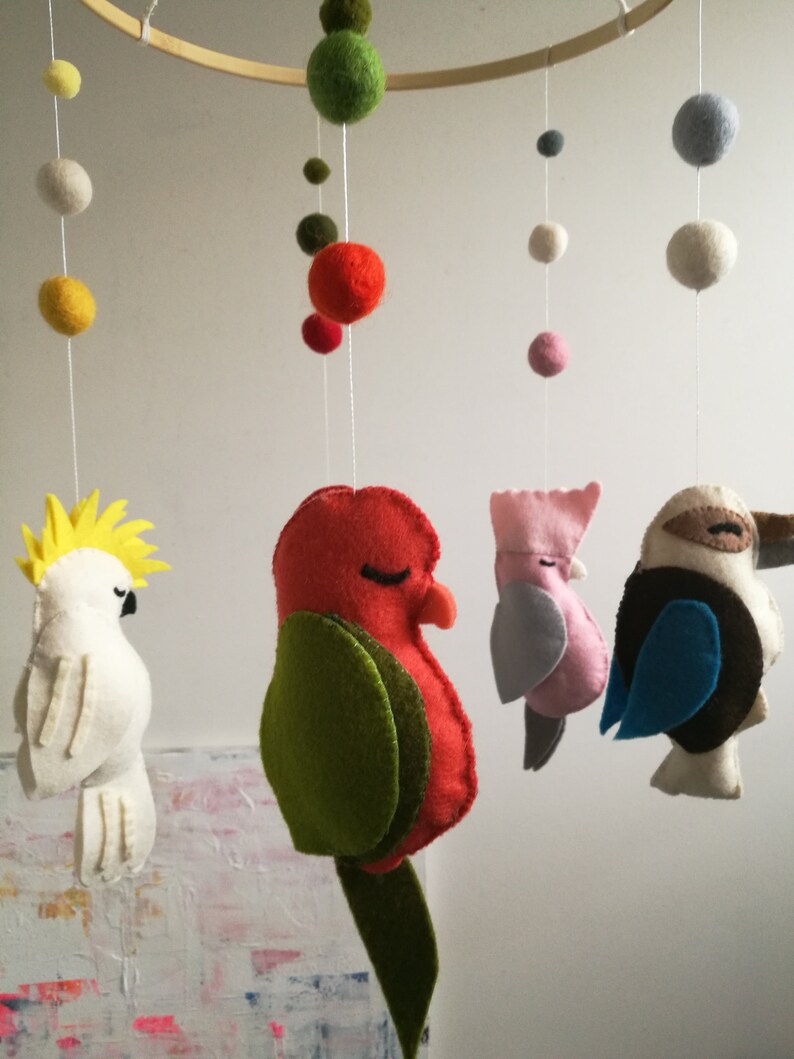 Australian Bird Mobile Australiana Australian Baby Baby Etsy
