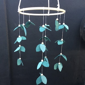 Leaf Mobile, Australian Nursery, Boho Nursery, Touch of Greenery
