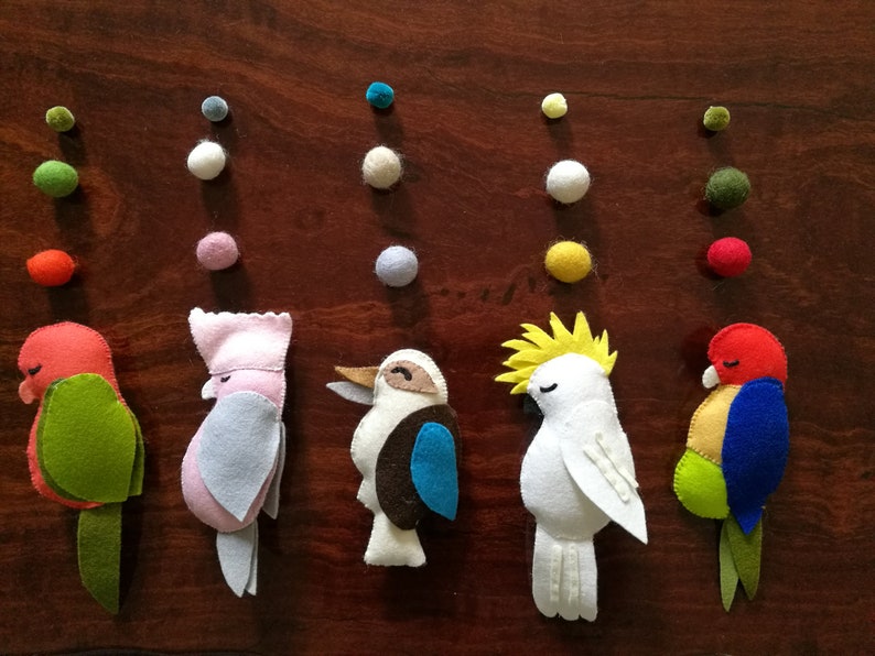 Australian Bird Mobile Australiana Australian Baby Baby Etsy