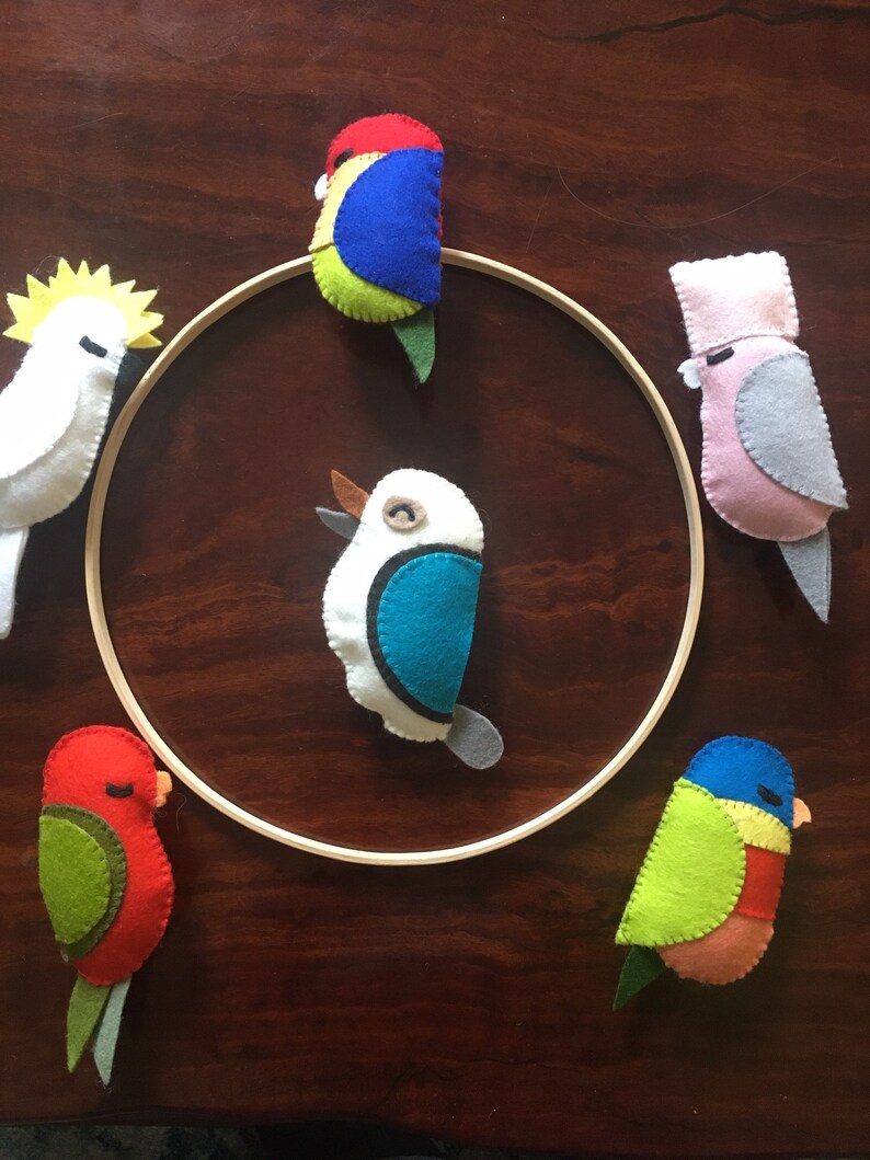 Australian Bird Mobile Australiana Australian Baby Baby Etsy