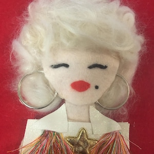 Dolly Parton Decoration , Dolly Xmas  Famous Icon, Dolly Cowboy