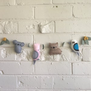 NEW, Australian Animal Garland, Australiana, Baby Shower Gift